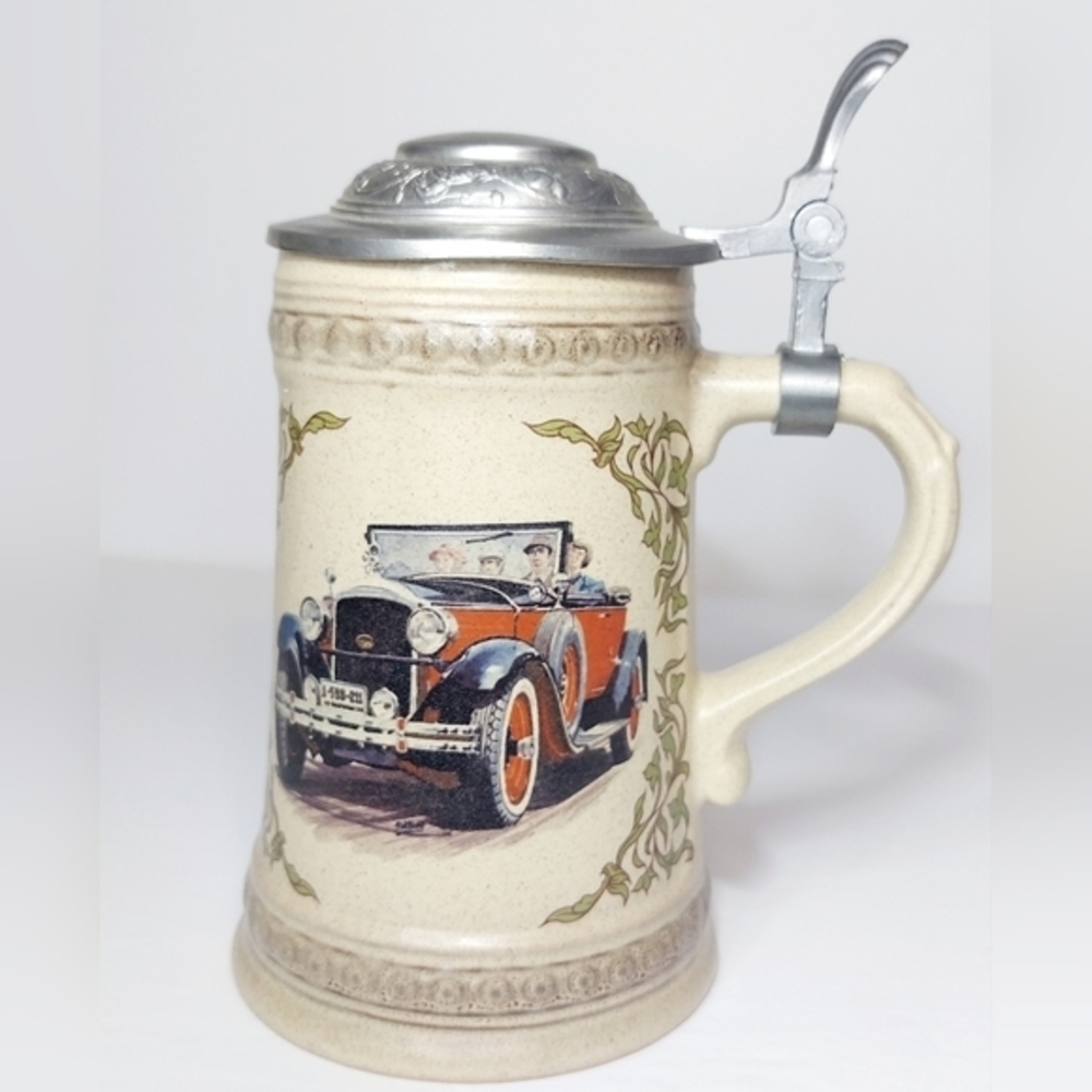 Vintage‎ Authentic German Beer Stein with pewter Lid
